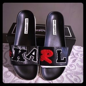 Karl Lagarfeld Paris Slides Size 10M /EU 41
